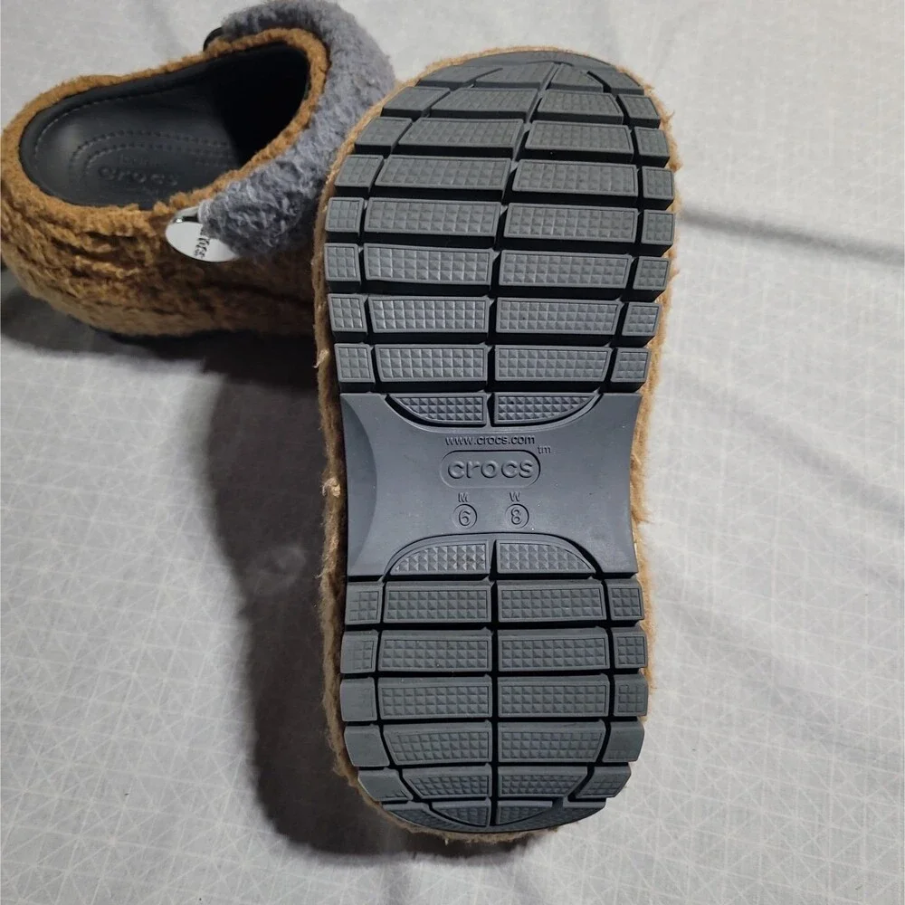 Crocs • Lil NAS X • Mega Crush • Sherpa Platform Clog Shoes • Unisex Size M6 W8